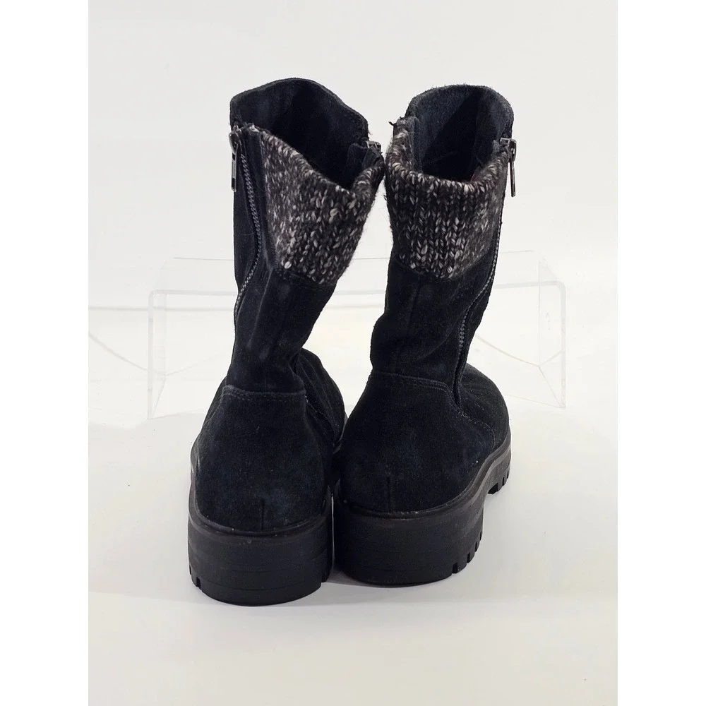 Cougar Black Suede Waterproof Primaloft Insulated Winter Boots Bootie Womens 8.5